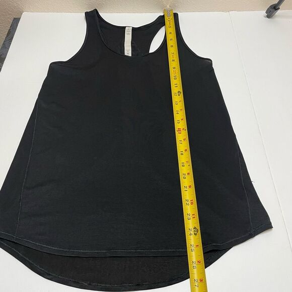Lululemon Essential Tank Pleated Back Black Size 2 - Picture 7 of 10